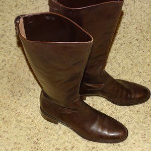 Franco Sarto Brown Leather Boots Women Size 11